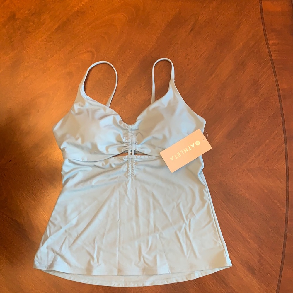Athleta Light Blue Bikini Top